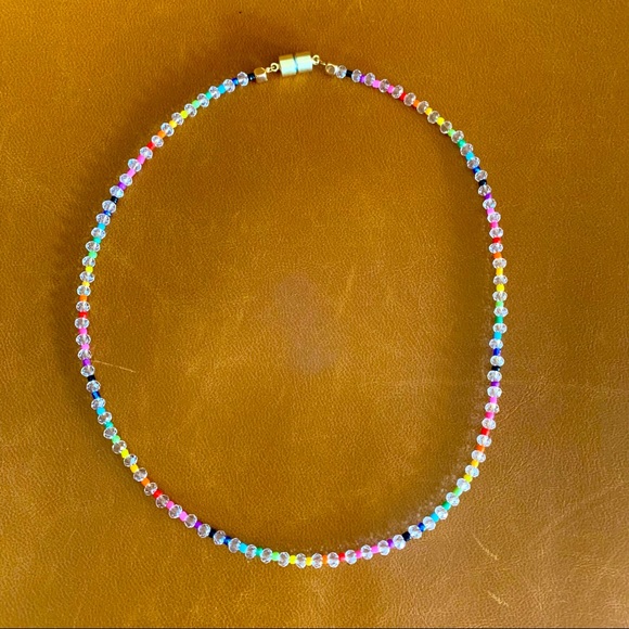 Jewelry Handmade Rainbow Beaded Necklace Poshmark